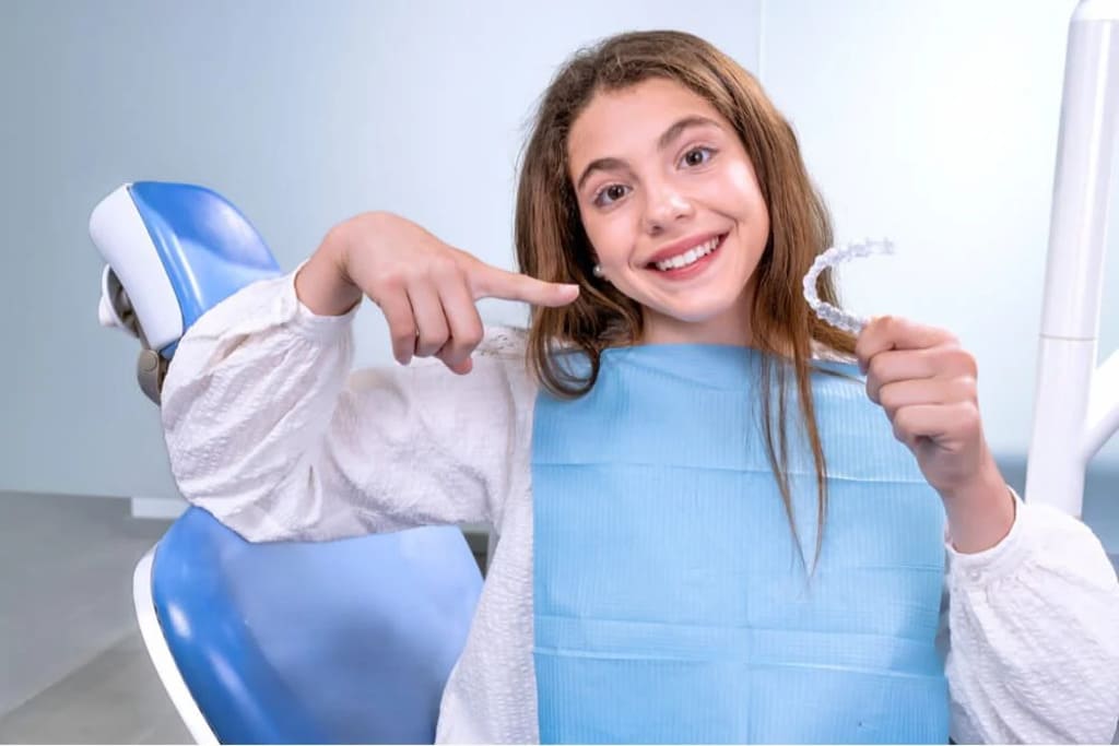 apparecchio denti bambini - apparecchio invisibile bambini - studio dentistico frassanito - dentista lecce